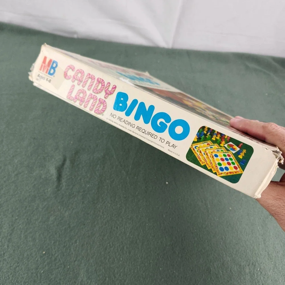 VINTAGE Candy Land Bingo COMPLETE Milton Bradley 1978 Kids Color Matching‎ Game